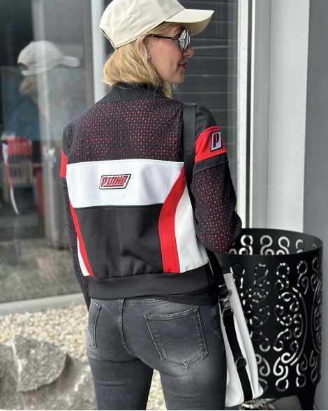 Bunda dámská Pinko černá s nápisem